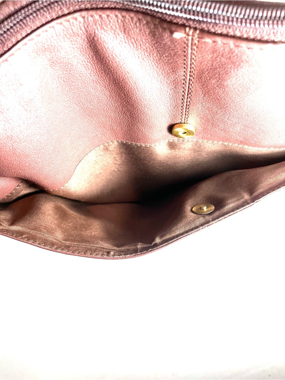 Great American Leather Works Brown 100% Genuine Leather Crossbody Shoulder Bag - Picture 11 of 13